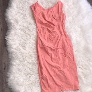 Peach pinup dress